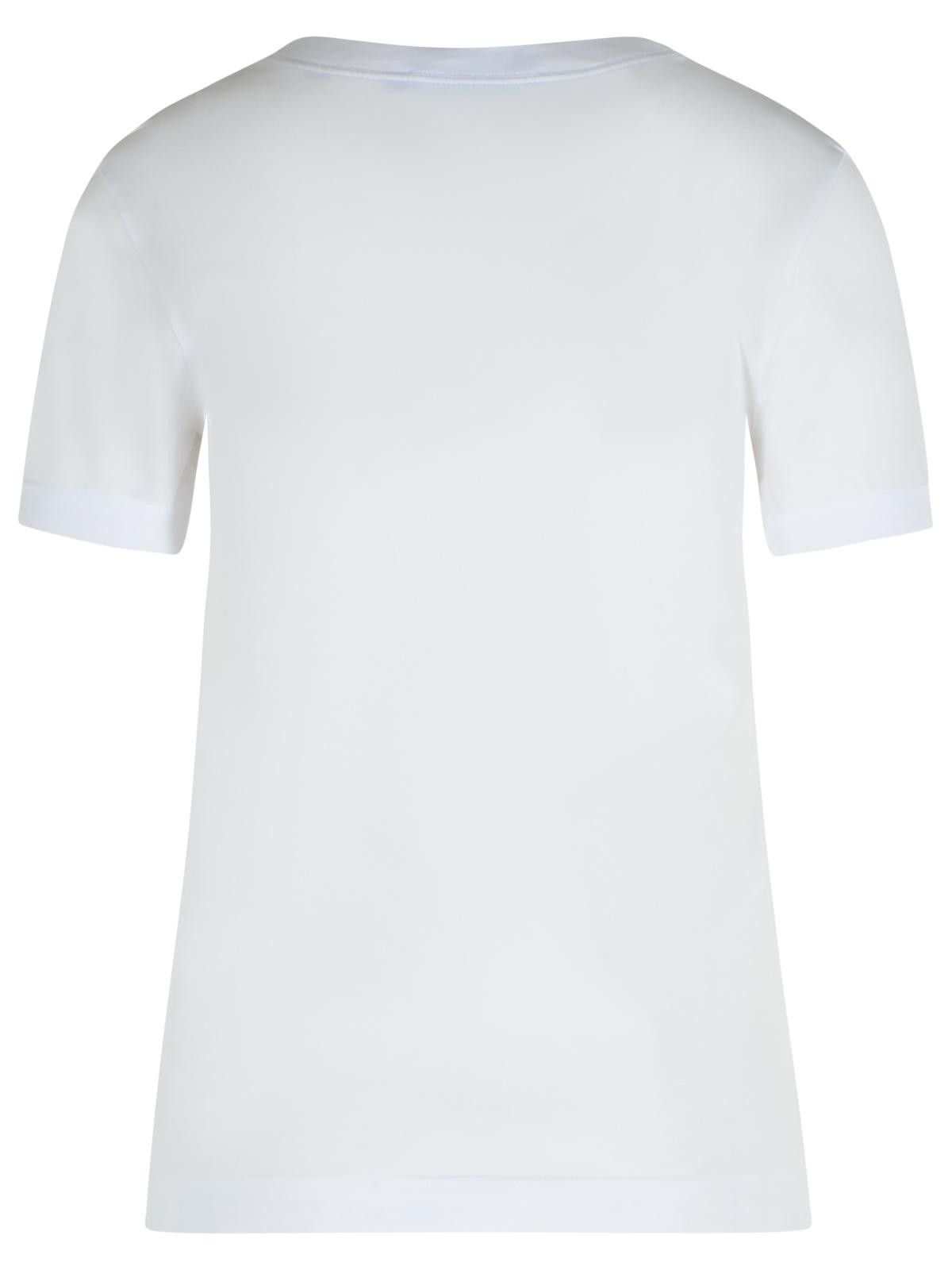 Dolce & Gabbana DOLCE & GABBANA White Cotton T-Shirt Size S / US 4 / IT 40 - 3 Thumbnail