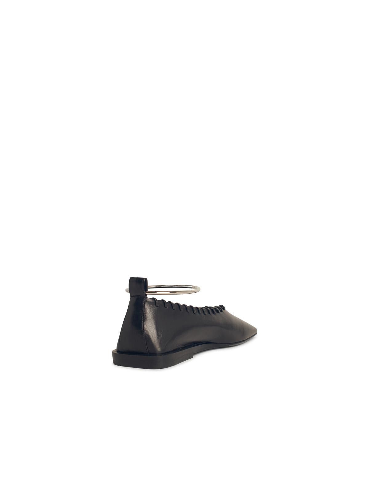 Jil Sander JIL SANDER Black Leather Ballet Flats Size US 9.5 / IT 39.5 - 3 Thumbnail