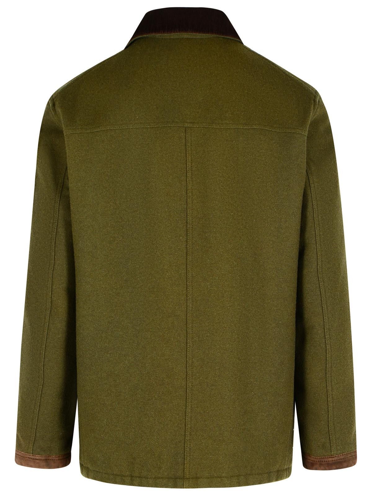 Fay FAY '4Ganci' Green Wool Blend Jacket Size US L / EU 52-54 / 3 - 3 Thumbnail