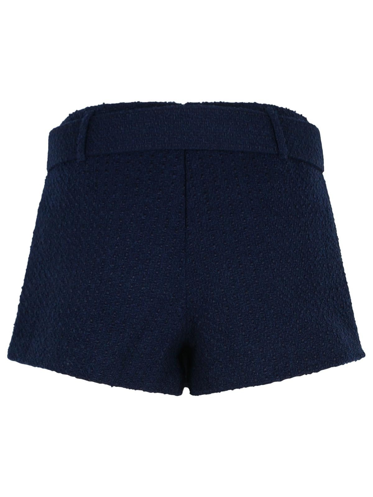 Self-Portrait SELF PORTRAIT Blue Wool Blend Shorts Size 28" / US 6 / IT 42 - 3 Thumbnail
