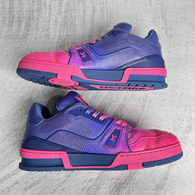 Louis Vuitton Louis Vuitton Trainer Fashion Sneakers in Purple Pink 0079 Size US 9 / IT 39 - 7 Thumbnail