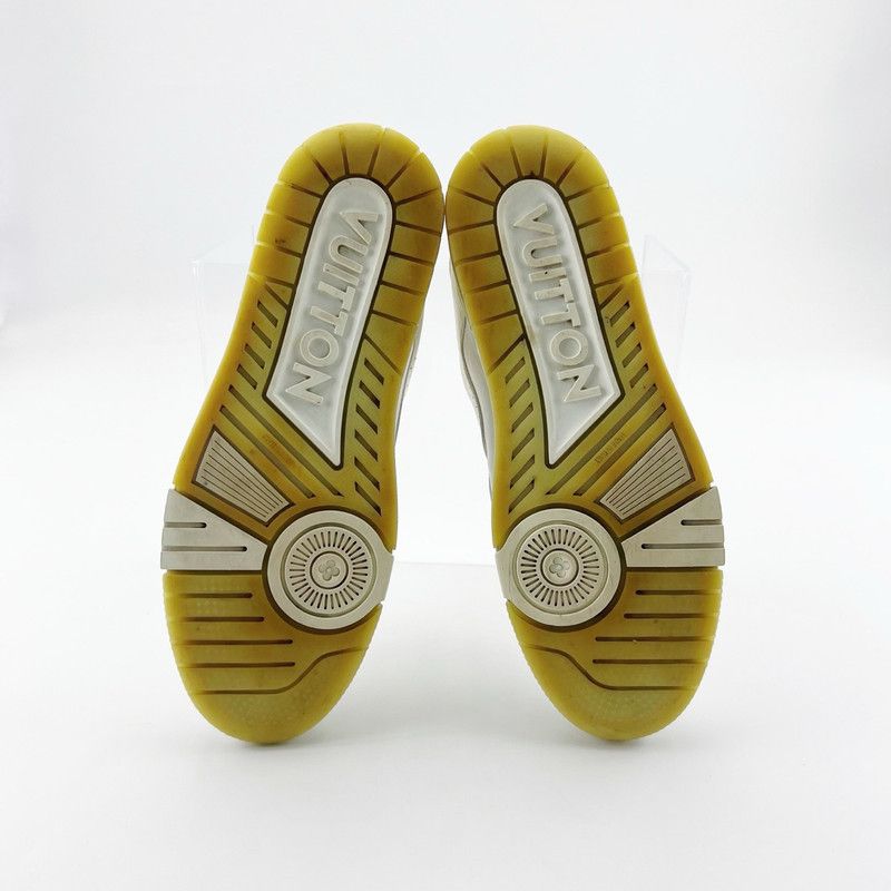 Louis Vuitton Louis Vuitton White Leather Trainer Sneakers 0079 Size US 10 / IT 40 - 4 Thumbnail
