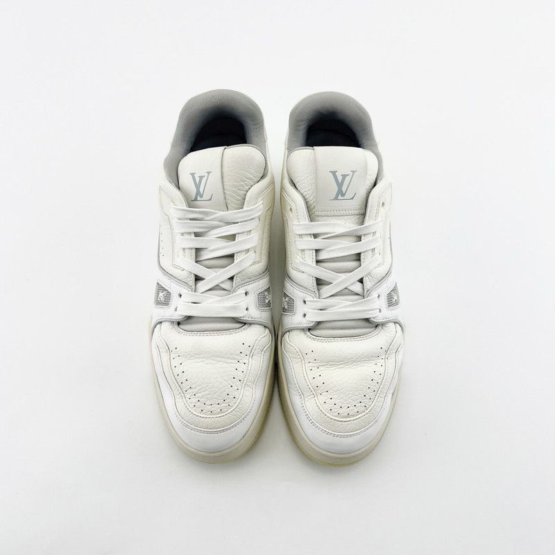 Louis Vuitton Louis Vuitton White Leather Trainer Sneakers 0079 Size US 10 / IT 40 - 2 Thumbnail