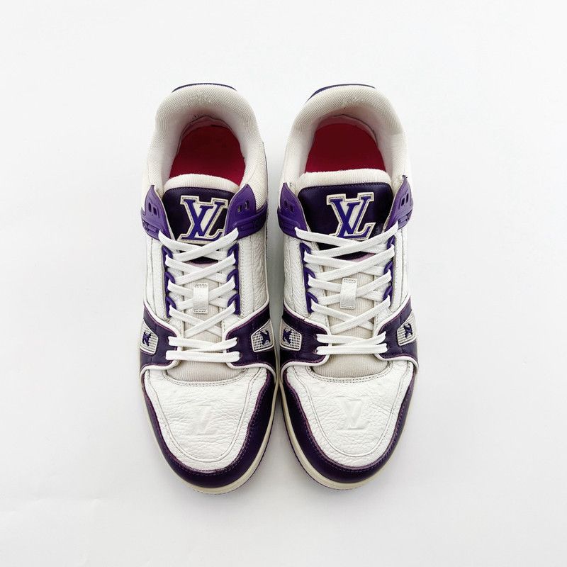 Louis Vuitton Louis Vuitton Purple Low-Top Trainer Sneakers 0079 Size US 10 / IT 40 - 2 Thumbnail