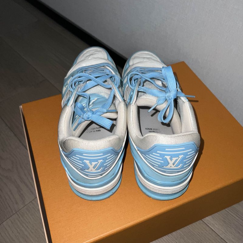Louis Vuitton Louis Vuitton Trainer Low-Top Sneakers in Sky Blue 0079 Size US 10 / EU 43 - 3 Thumbnail