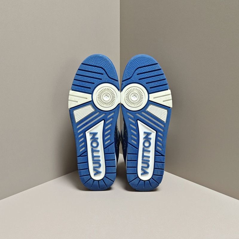 Louis Vuitton Louis Vuitton Denim Leather Casual Sneakers 0079 Size US 10 / EU 43 - 4 Thumbnail