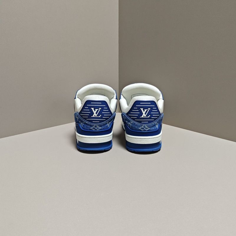 Louis Vuitton Louis Vuitton Denim Leather Casual Sneakers 0079 Size US 10 / EU 43 - 3 Thumbnail