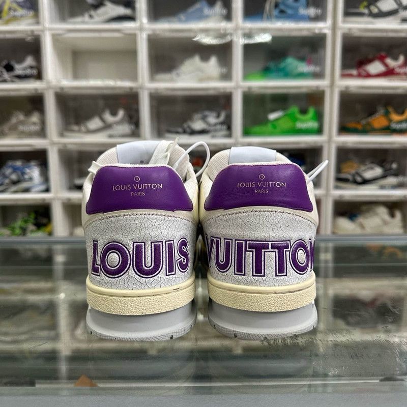 Louis Vuitton Louis Vuitton Trainer White Purple Fashion Sneakers 0079 Size US 10 / IT 40 - 3 Thumbnail
