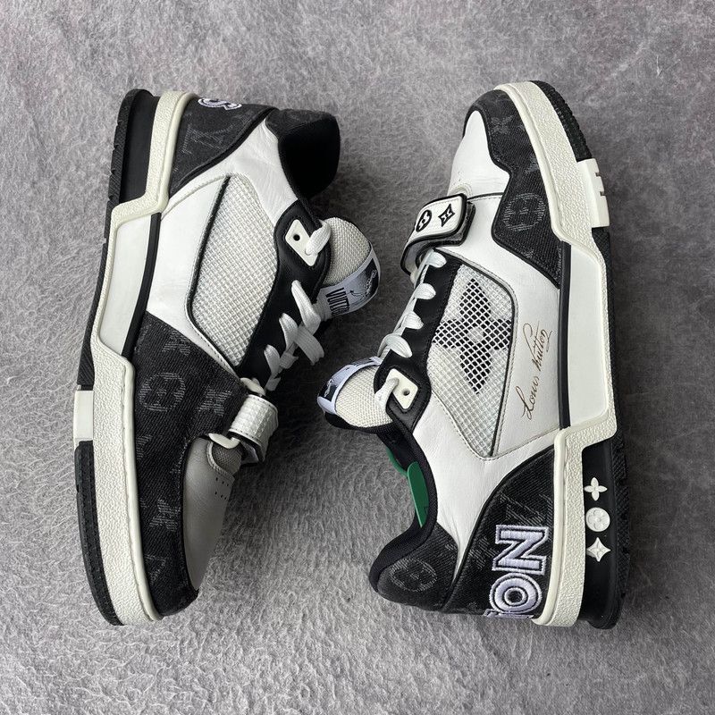 Louis Vuitton Louis Vuitton Trainer Leather Low-Top Sneakers 0079 Size US 12 / IT 42 - 9 Thumbnail