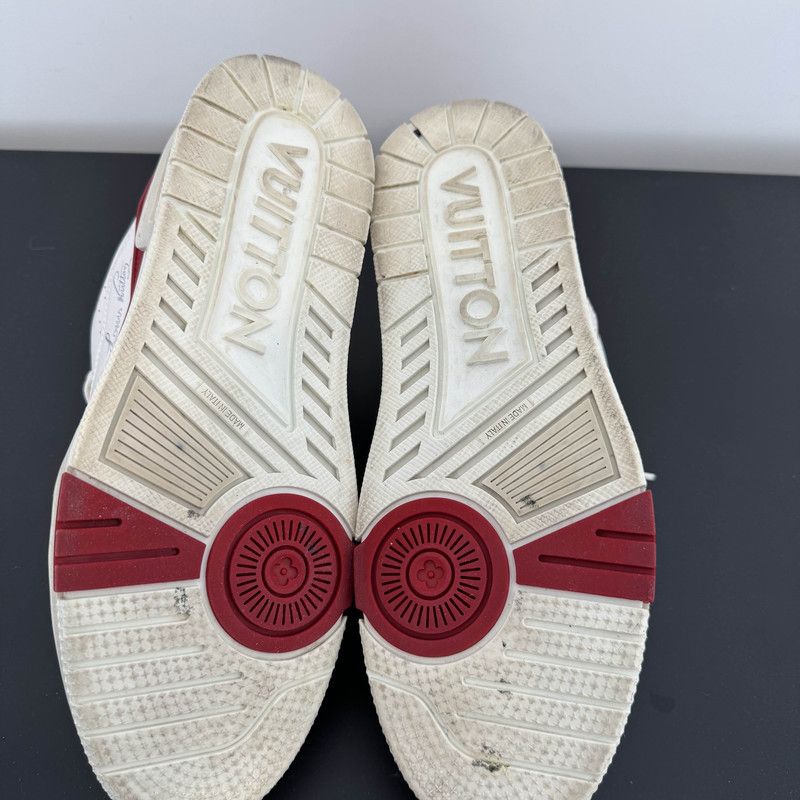 Louis Vuitton Louis Vuitton Fashionable Red White Casual Sneakers 0079 Size US 10 / IT 40 - 4 Thumbnail