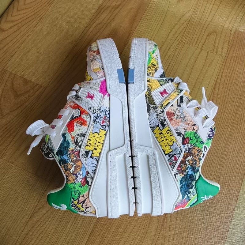 Louis Vuitton Louis Vuitton Trainer Colorful Fashion Sneakers 0079 Size US 7 / IT 37 - 7 Thumbnail