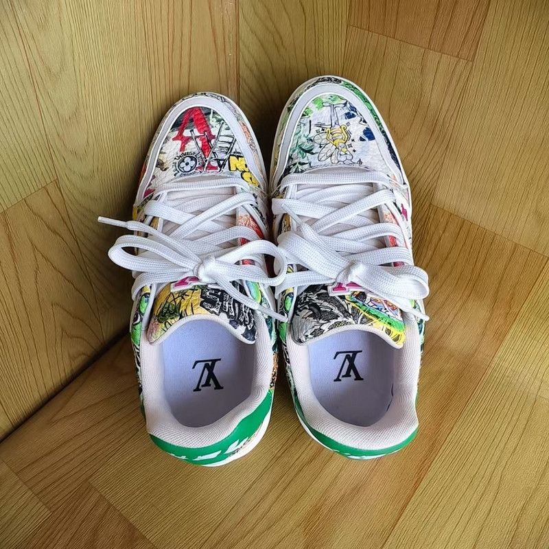 Louis Vuitton Louis Vuitton Trainer Colorful Fashion Sneakers 0079 Size US 7 / IT 37 - 6 Thumbnail