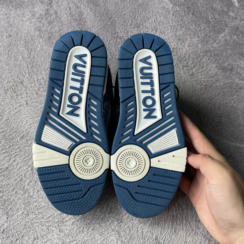 Louis Vuitton Louis Vuitton Denim Leather Low-Top Fashion Sneakers 0079 Size US 6 / IT 36 - 4 Thumbnail