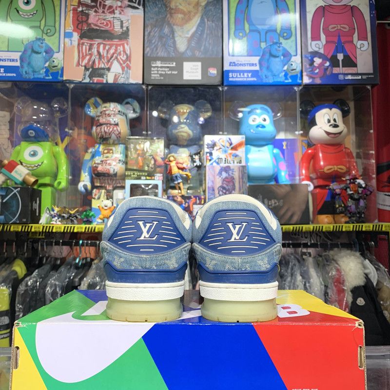Louis Vuitton Louis Vuitton Denim Low-Top Fashion Sneakers 0079 Size US 9 / IT 39 - 3 Thumbnail