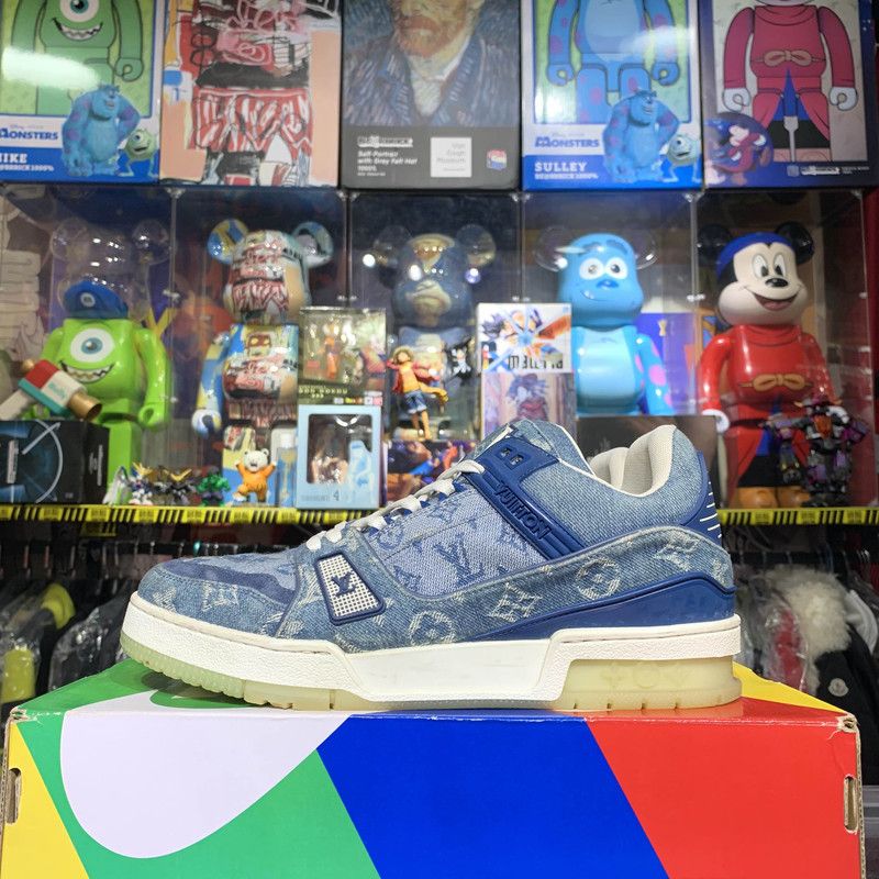 Louis Vuitton Louis Vuitton Denim Low-Top Fashion Sneakers 0079 Size US 9 / IT 39 - 7 Thumbnail