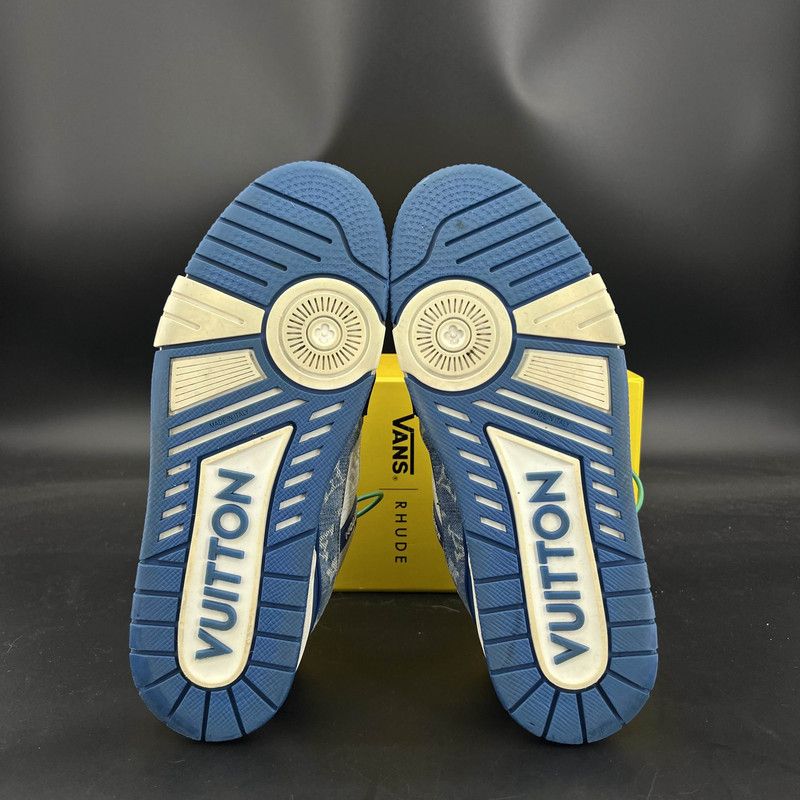 Louis Vuitton Louis Vuitton Denim Trainer Low-Top Fashion Sneakers 0079 Size US 10 / EU 43 - 4 Thumbnail