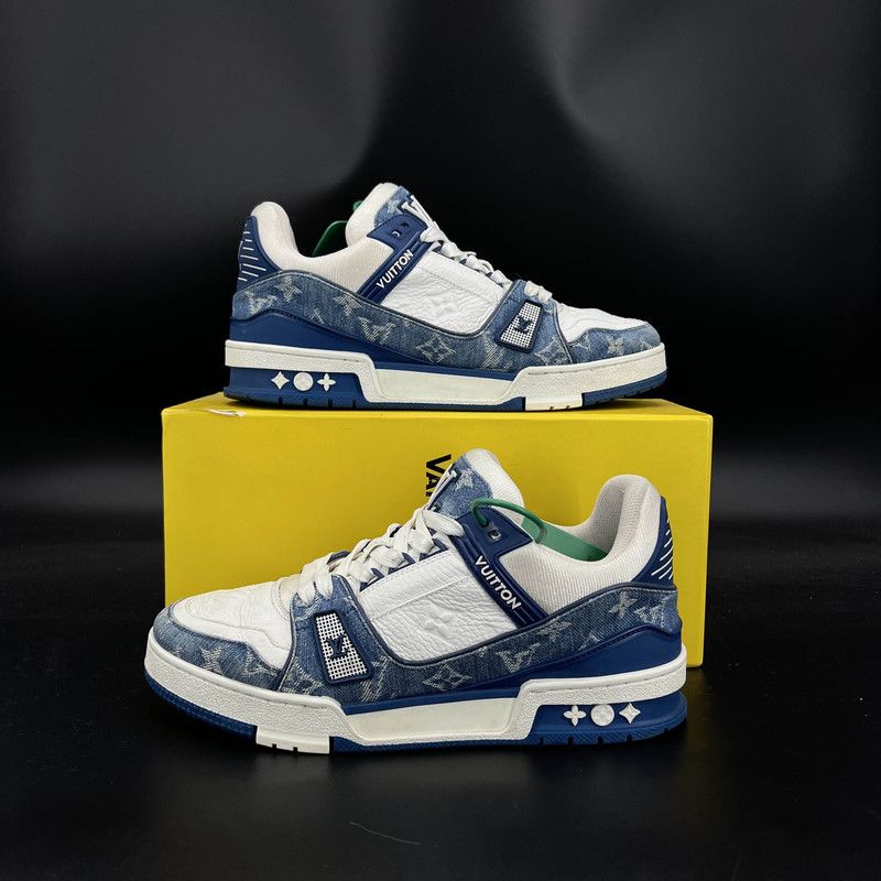 Louis Vuitton Louis Vuitton Denim Trainer Low-Top Fashion Sneakers 0079 Size US 10 / EU 43 - 9 Thumbnail