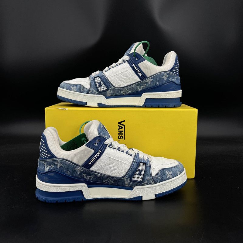 Louis Vuitton Louis Vuitton Denim Trainer Low-Top Fashion Sneakers 0079 Size US 10 / EU 43 - 8 Thumbnail