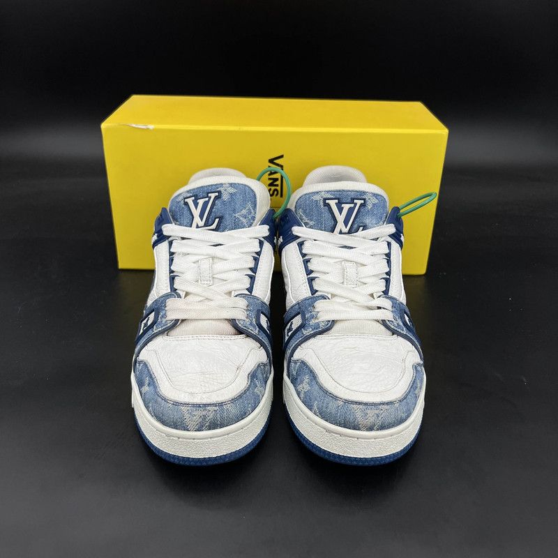 Louis Vuitton Louis Vuitton Denim Trainer Low-Top Fashion Sneakers 0079 Size US 10 / EU 43 - 2 Thumbnail
