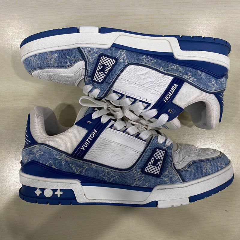 Louis Vuitton Louis Vuitton Denim Style Low-Top Sneakers 0079 Size US 10 / IT 40 - 9 Thumbnail