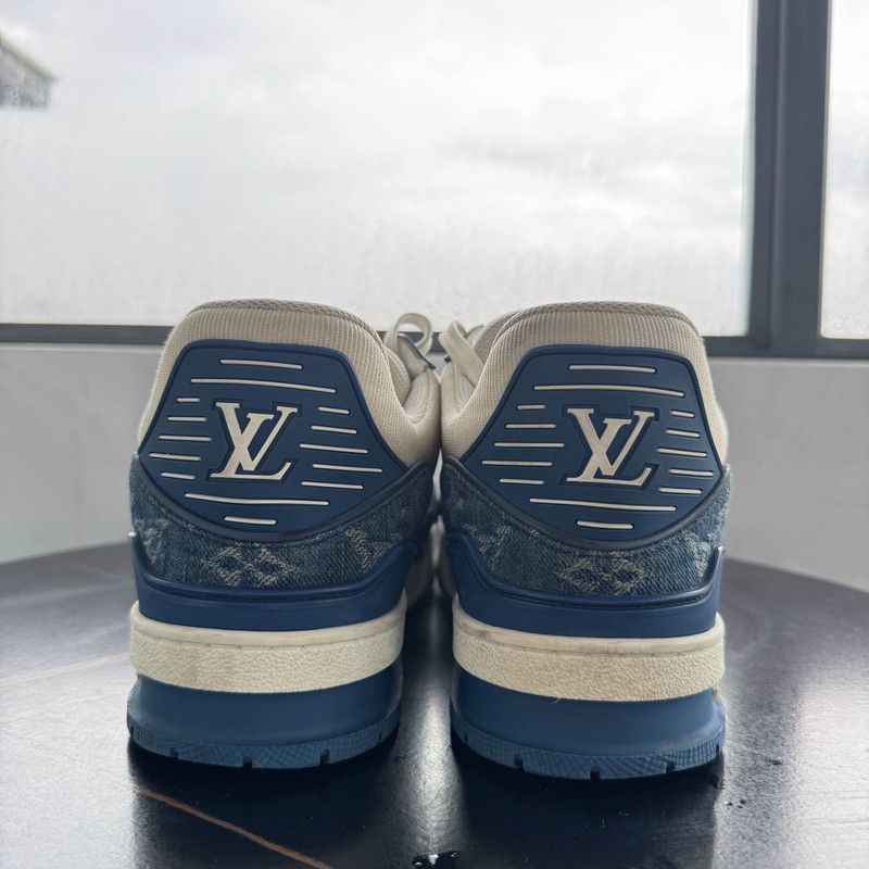 Louis Vuitton Louis Vuitton Denim Canvas Low-Top Fashion Sneakers 0079 Size US 10 / IT 40 - 3 Thumbnail