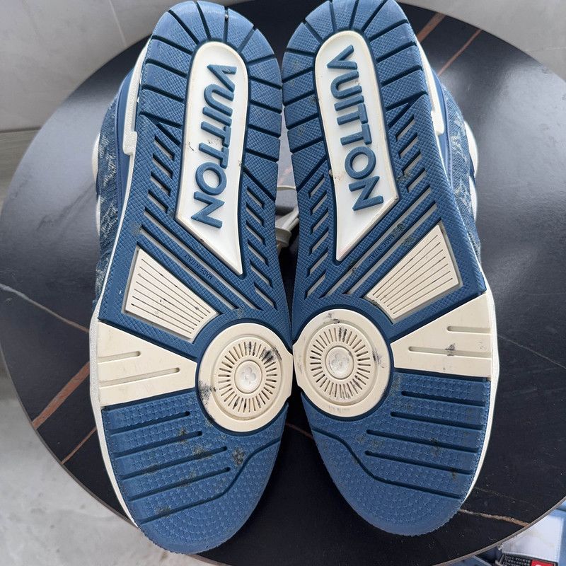 Louis Vuitton Louis Vuitton Denim Canvas Low-Top Fashion Sneakers 0079 Size US 10 / IT 40 - 4 Thumbnail