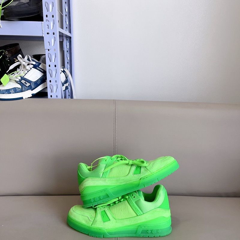 Louis Vuitton Louis Vuitton Trainer Low Top Sneakers in Green 0079 Size US 10 / IT 40 - 6 Thumbnail