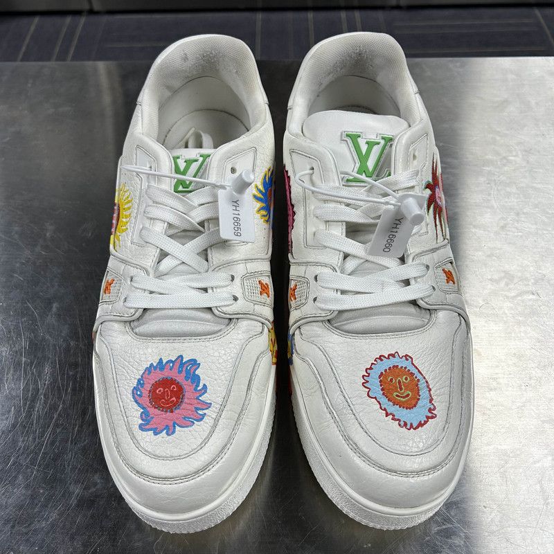 Louis Vuitton Yayoi Kusama x Louis Vuitton Low-Top Trainer Sneakers 0079 Size US 10 / IT 40 - 2 Thumbnail