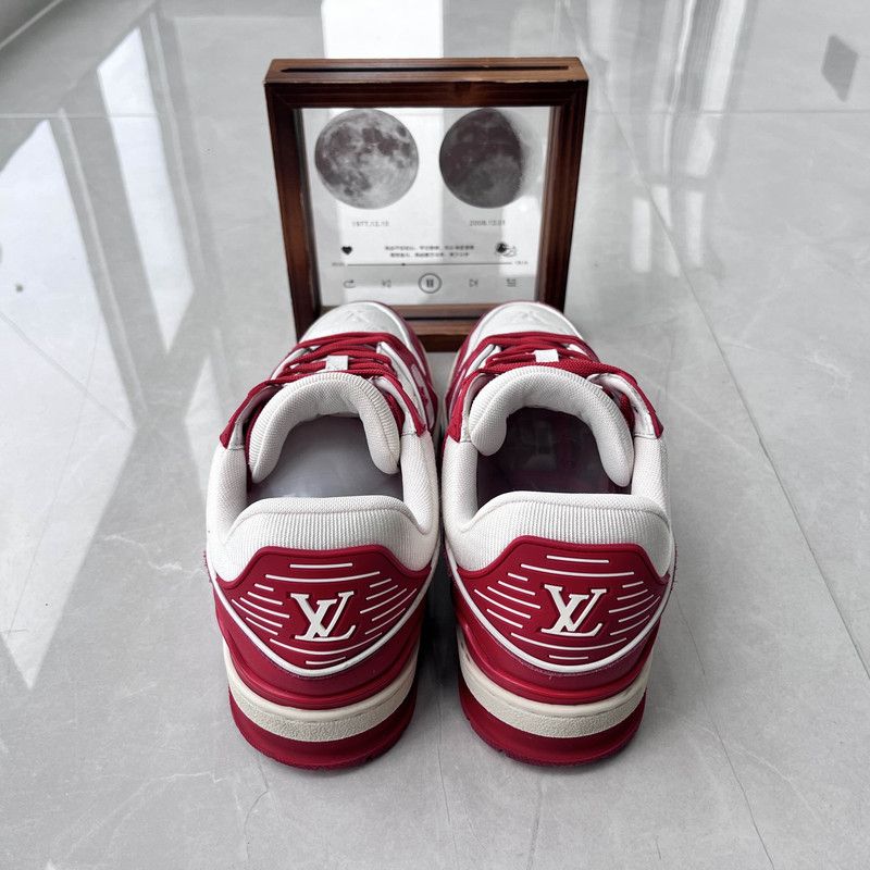 Louis Vuitton Louis Vuitton Trainer Red Fashion Sneakers 0079 Size US 10 / IT 40 - 3 Thumbnail