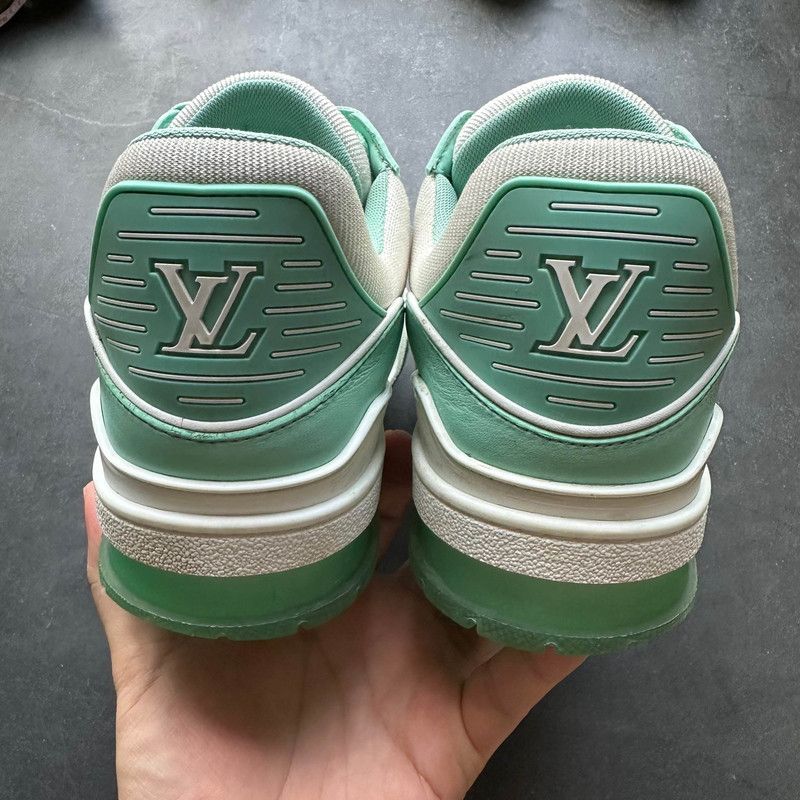 Louis Vuitton Louis Vuitton Trainer Low Sneakers in Tiffany Green 0079 Size US 10 / IT 40 - 3 Thumbnail