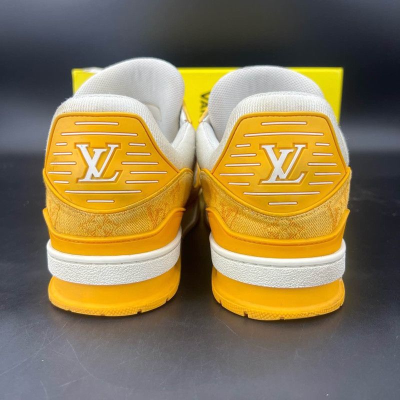Louis Vuitton Louis Vuitton Trainer Low Top Sneakers in Orange 0079 Size US 11 / IT 41 - 3 Thumbnail