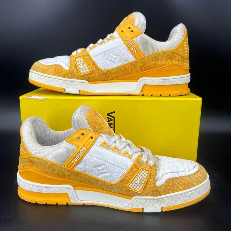 Louis Vuitton Louis Vuitton Trainer Low Top Sneakers in Orange 0079 Size US 11 / IT 41 - 8 Thumbnail