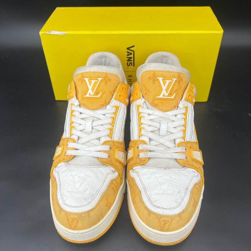 Louis Vuitton Louis Vuitton Trainer Low Top Sneakers in Orange 0079 Size US 11 / IT 41 - 2 Thumbnail