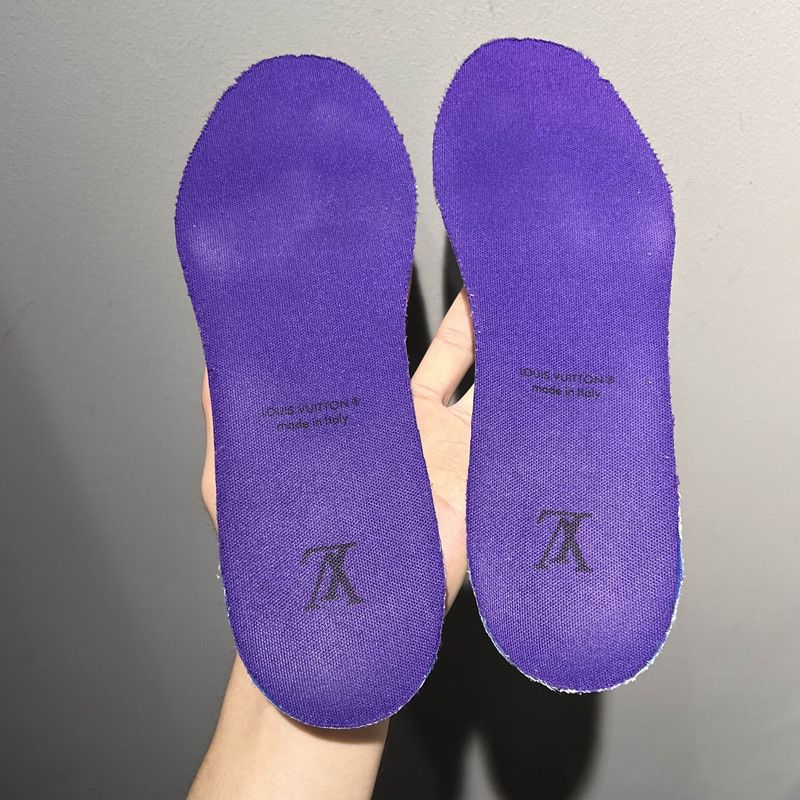 Louis Vuitton Louis Vuitton Trainer Fashion Sneakers in Blue Purple 0079 Size US 9 / IT 39 - 11 Thumbnail