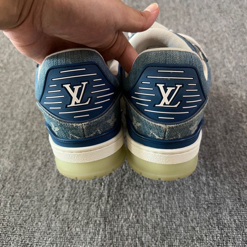 Louis Vuitton Louis Vuitton Denim Low-Top Trainers for Men 0079 Size US 9 / IT 39 - 3 Thumbnail