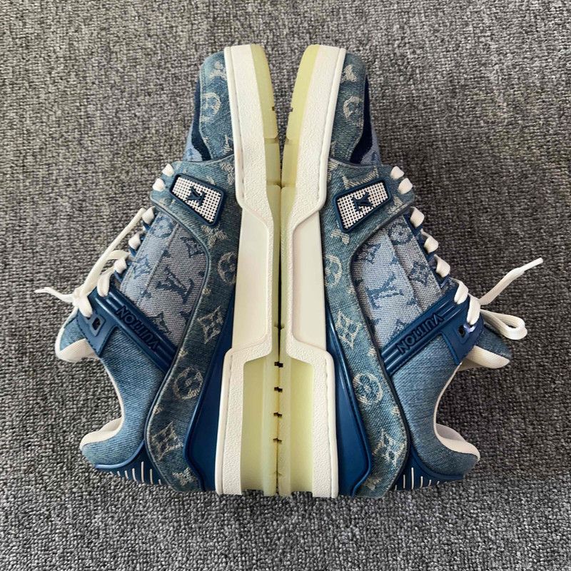 Louis Vuitton Louis Vuitton Denim Low-Top Trainers for Men 0079 Size US 9 / IT 39 - 6 Thumbnail