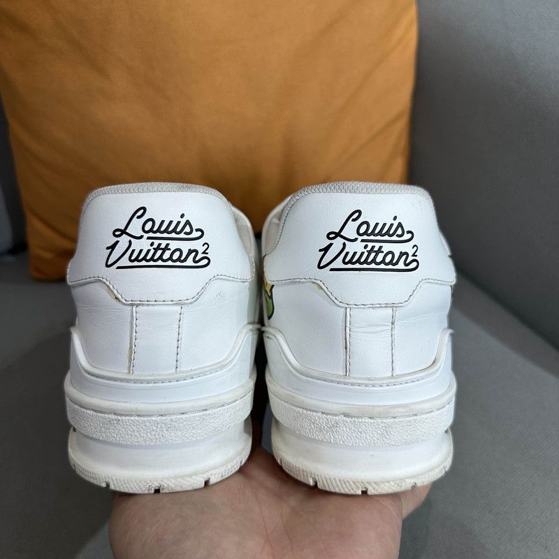 Louis Vuitton Nigo x Louis Vuitton White Trainer Sneakers 0079 Size US 9 / IT 39 - 3 Thumbnail
