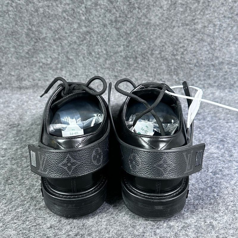 Louis Vuitton Louis Vuitton Black Derby Harness Casual Shoes 0079 Size US 10 / EU 43 - 3 Thumbnail