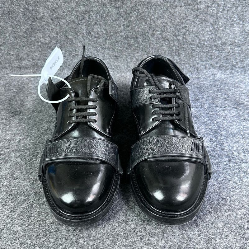 Louis Vuitton Louis Vuitton Black Derby Harness Casual Shoes 0079 Size US 10 / EU 43 - 2 Thumbnail