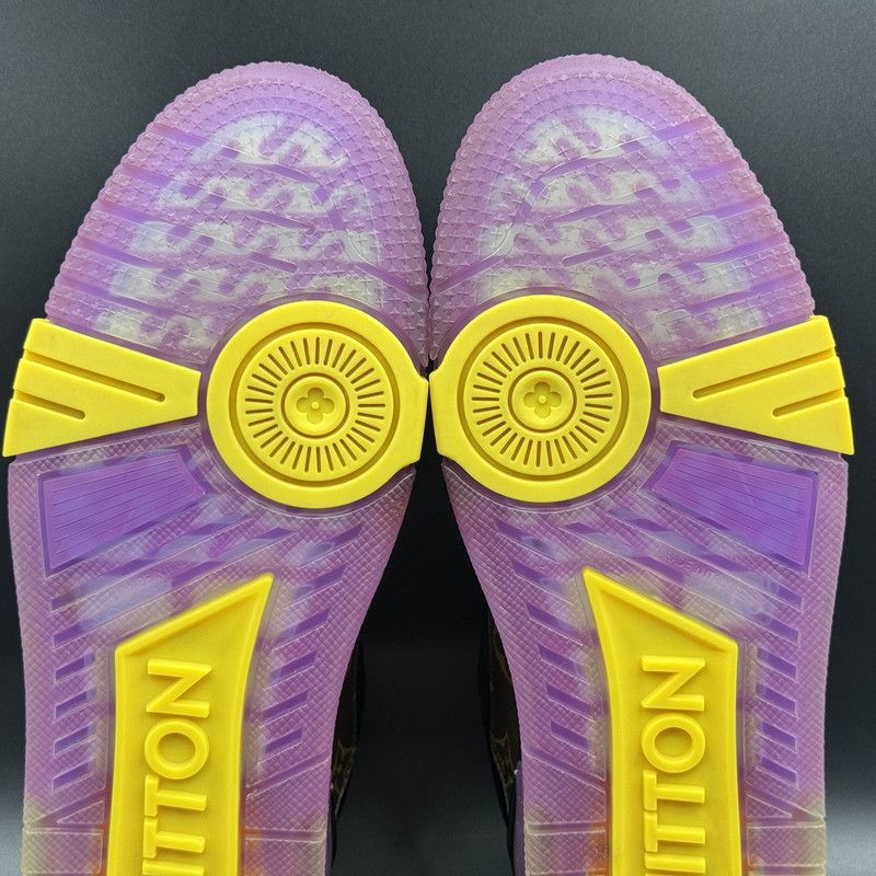 Louis Vuitton Louis Vuitton Trainer Sneakers in Lakers Purple Yellow 0079 Size US 10 / IT 40 - 9 Thumbnail