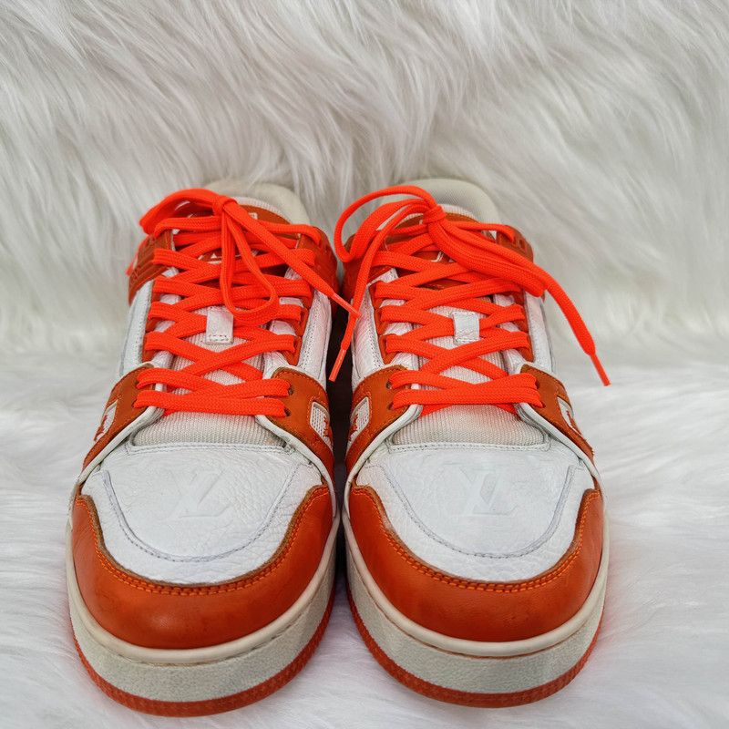 Louis Vuitton Louis Vuitton Orange Trainer Low-Top Sneakers 0079 Size US 10 / IT 40 - 2 Thumbnail