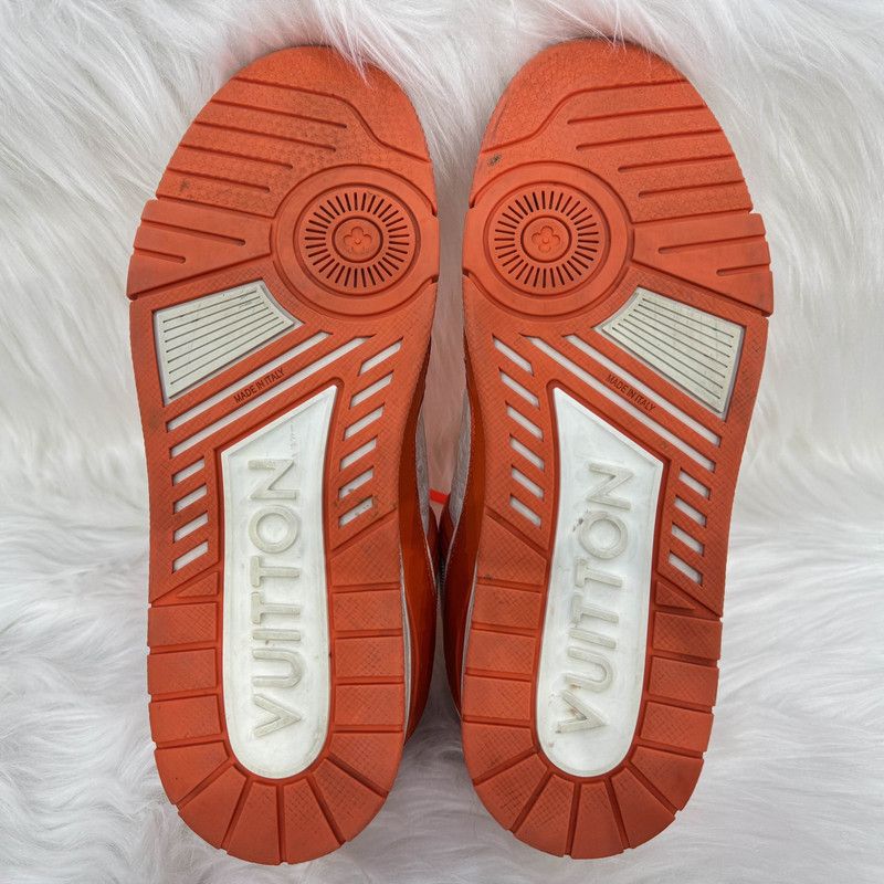 Louis Vuitton Louis Vuitton Orange Trainer Low-Top Sneakers 0079 Size US 10 / IT 40 - 4 Thumbnail