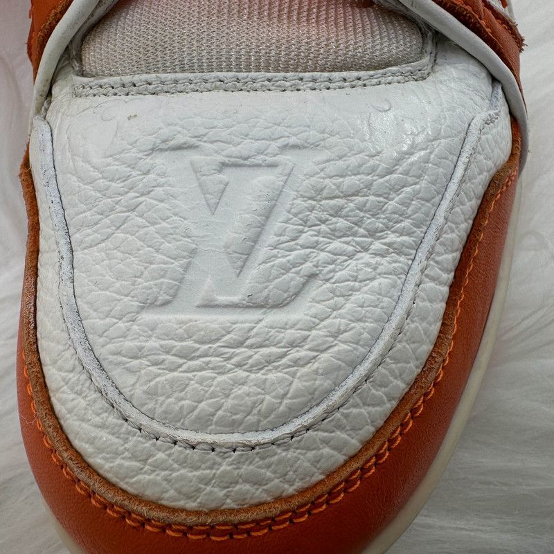 Louis Vuitton Louis Vuitton Orange Trainer Low-Top Sneakers 0079 Size US 10 / IT 40 - 7 Thumbnail