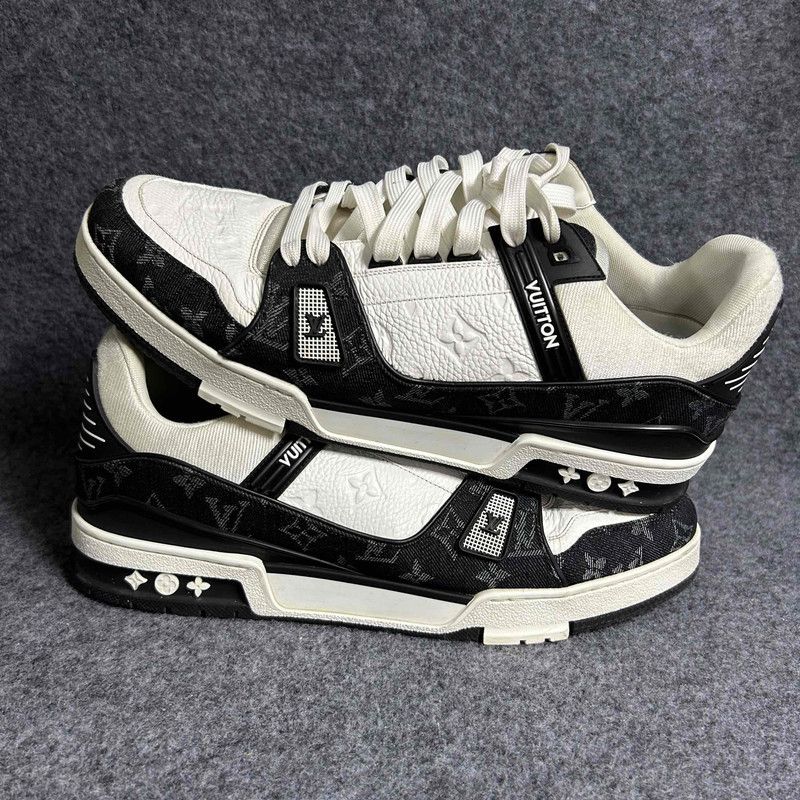Louis Vuitton Louis Vuitton Panda Print Low-Top Sneakers 0079 Size US 12 / IT 42 - 9 Thumbnail