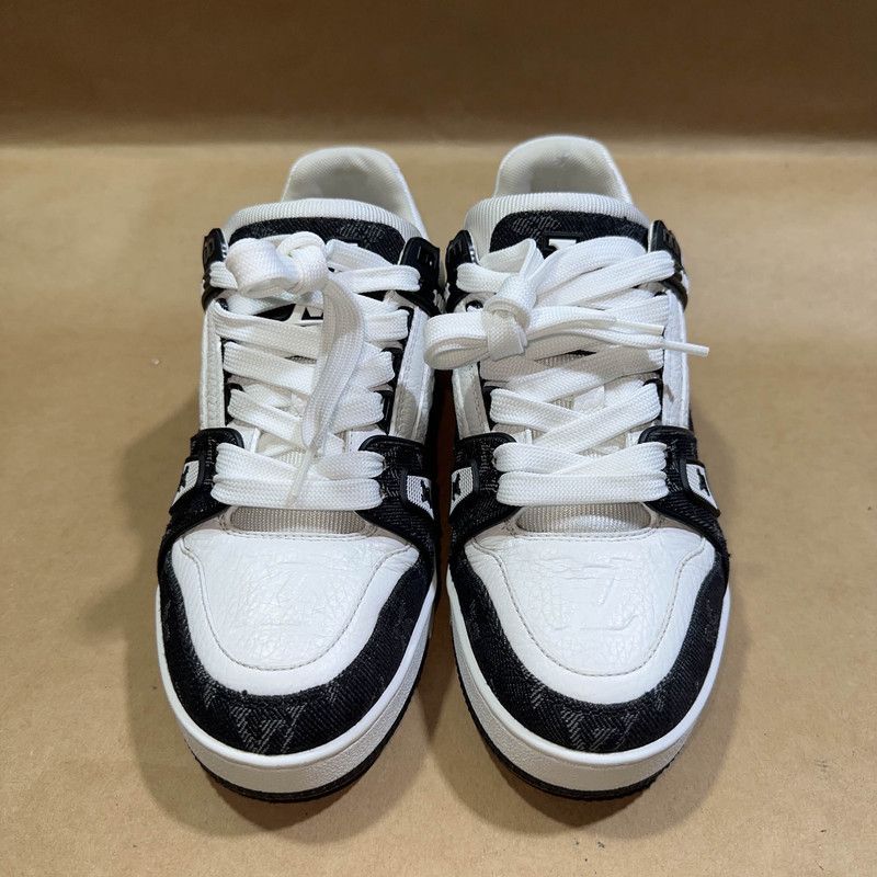 Louis Vuitton Louis Vuitton Panda Print Low-Top Fashion Sneakers 0079 Size US 6 / IT 36 - 2 Thumbnail