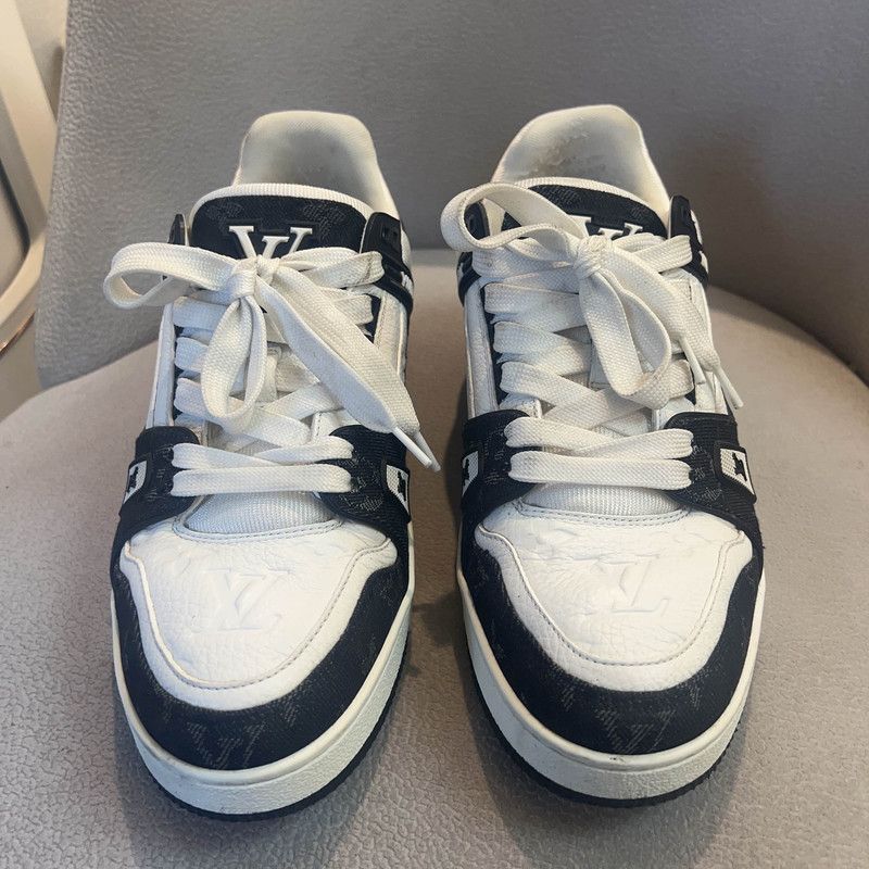 Louis Vuitton Louis Vuitton Panda Print Low-Top Fashion Sneakers 0079 Size US 9 / IT 39 - 2 Thumbnail
