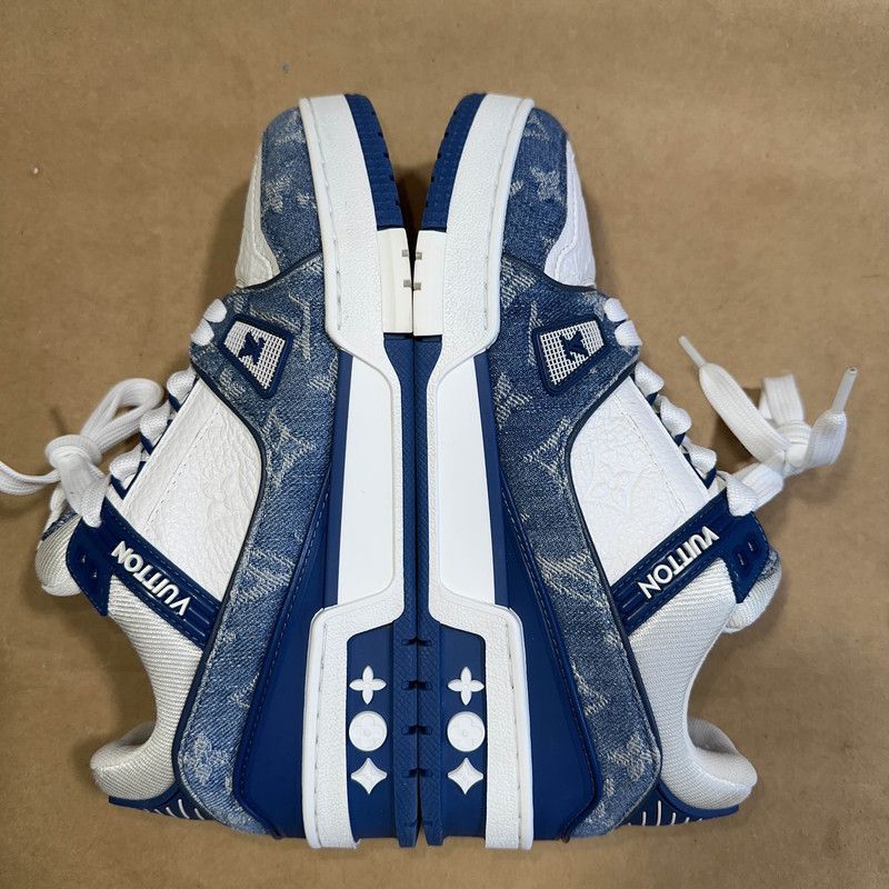 Louis Vuitton Louis Vuitton Denim Low-Top Fashion Sneakers 0079 Size US 6 / IT 36 - 8 Thumbnail