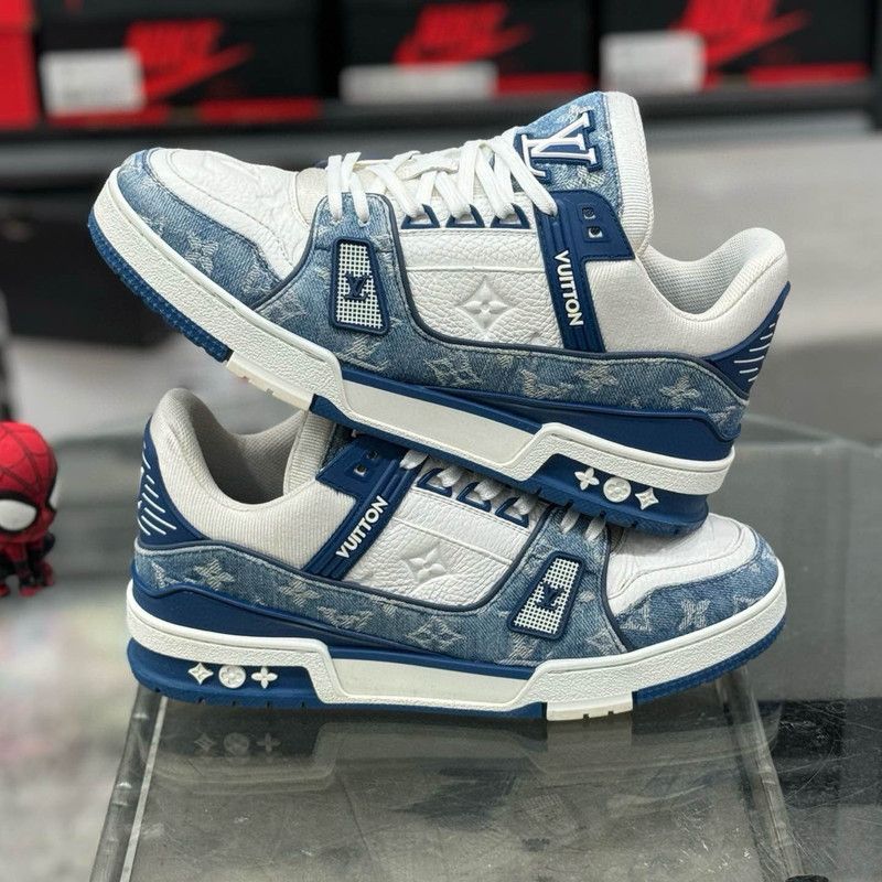 Louis Vuitton スニーカー ホワイト デニム Louis Vuitton ホワイト スニーカー