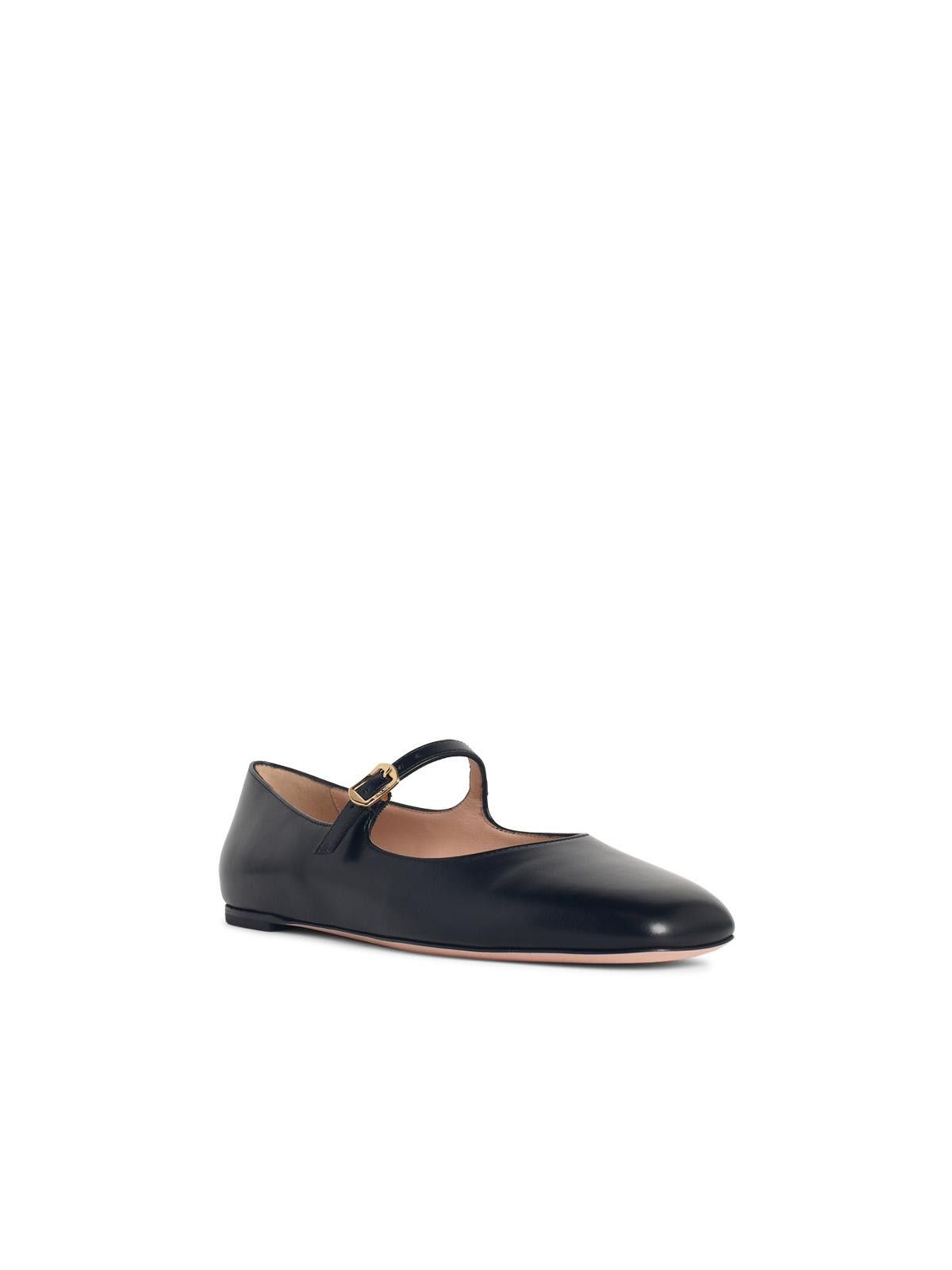 Bally BALLY 'Ballyrina' Black Leather Ballet Flats Size US 9 / IT 39 - 2 Thumbnail