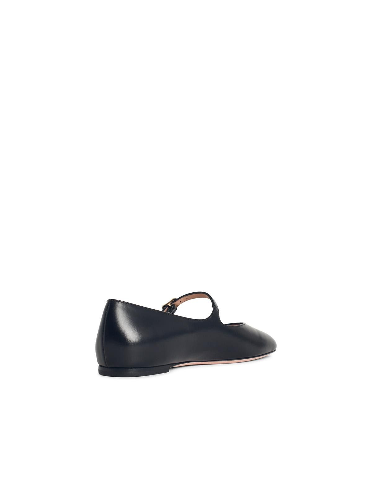 Bally BALLY 'Ballyrina' Black Leather Ballet Flats Size US 9 / IT 39 - 3 Thumbnail